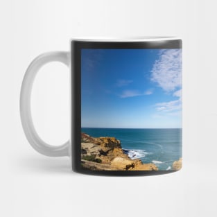 Gold limestone cliffs, The Grotto. Mug